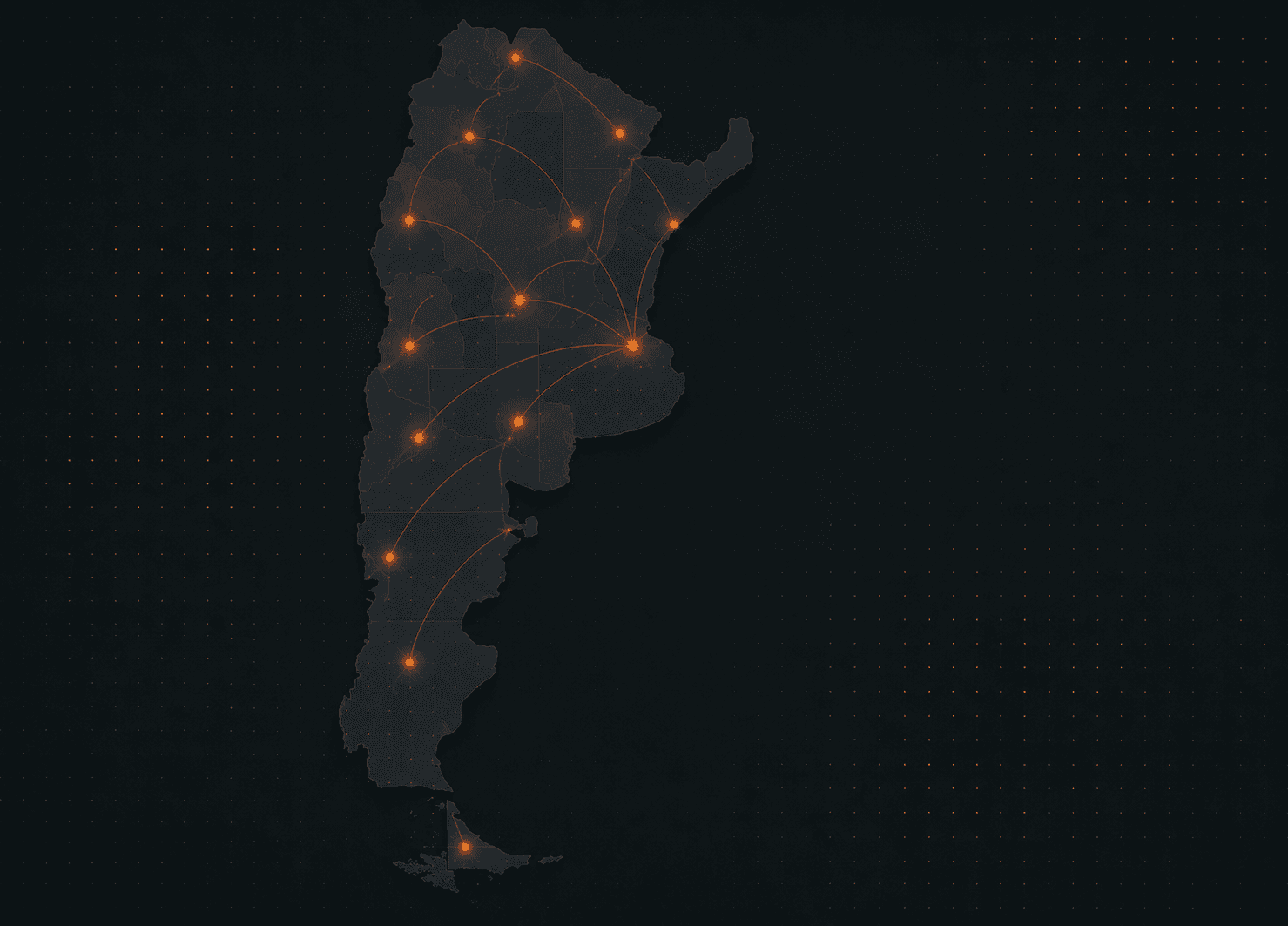Red logística de Trimfy en Argentina